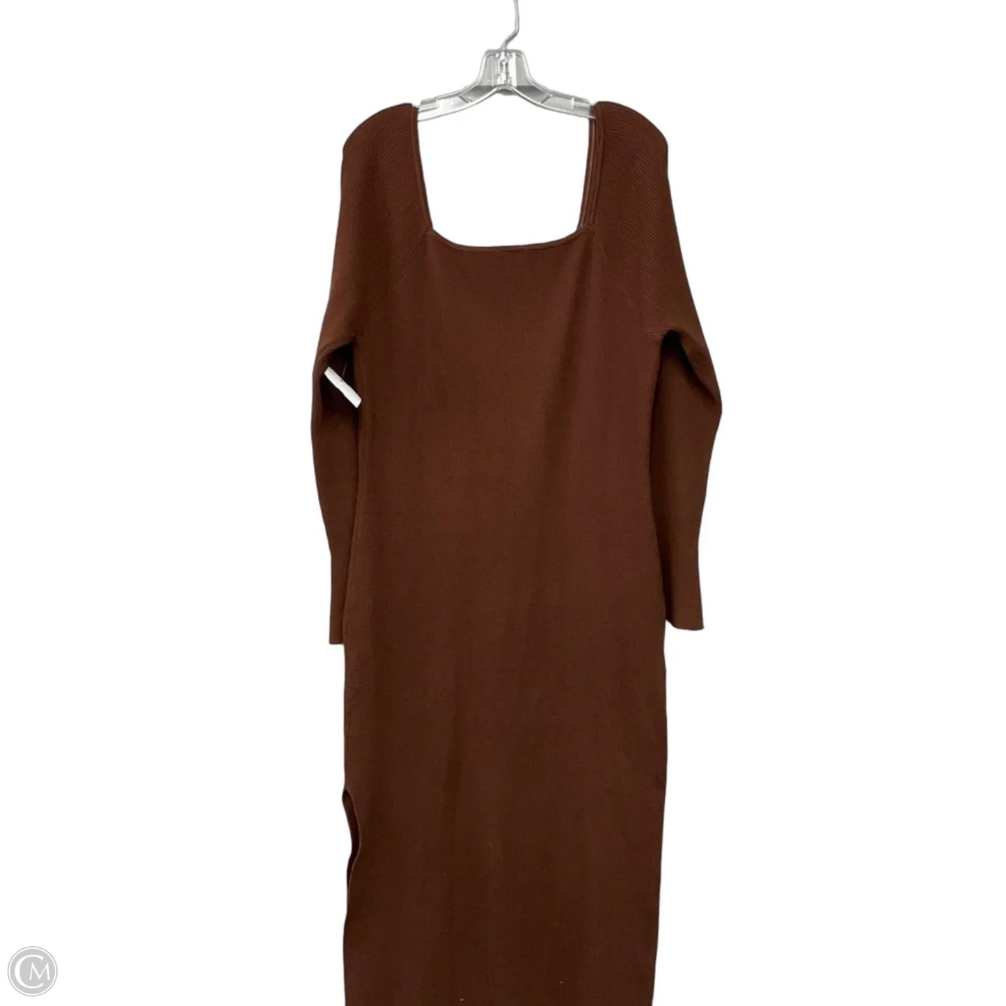 Dress Casual Midi By Arula In Brown, Size: 3x