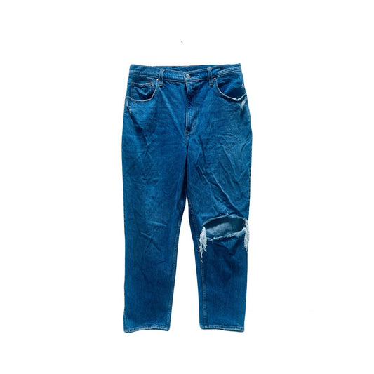 Blue Denim Jeans Straight By Abercrombie And Fitch  Size: 14