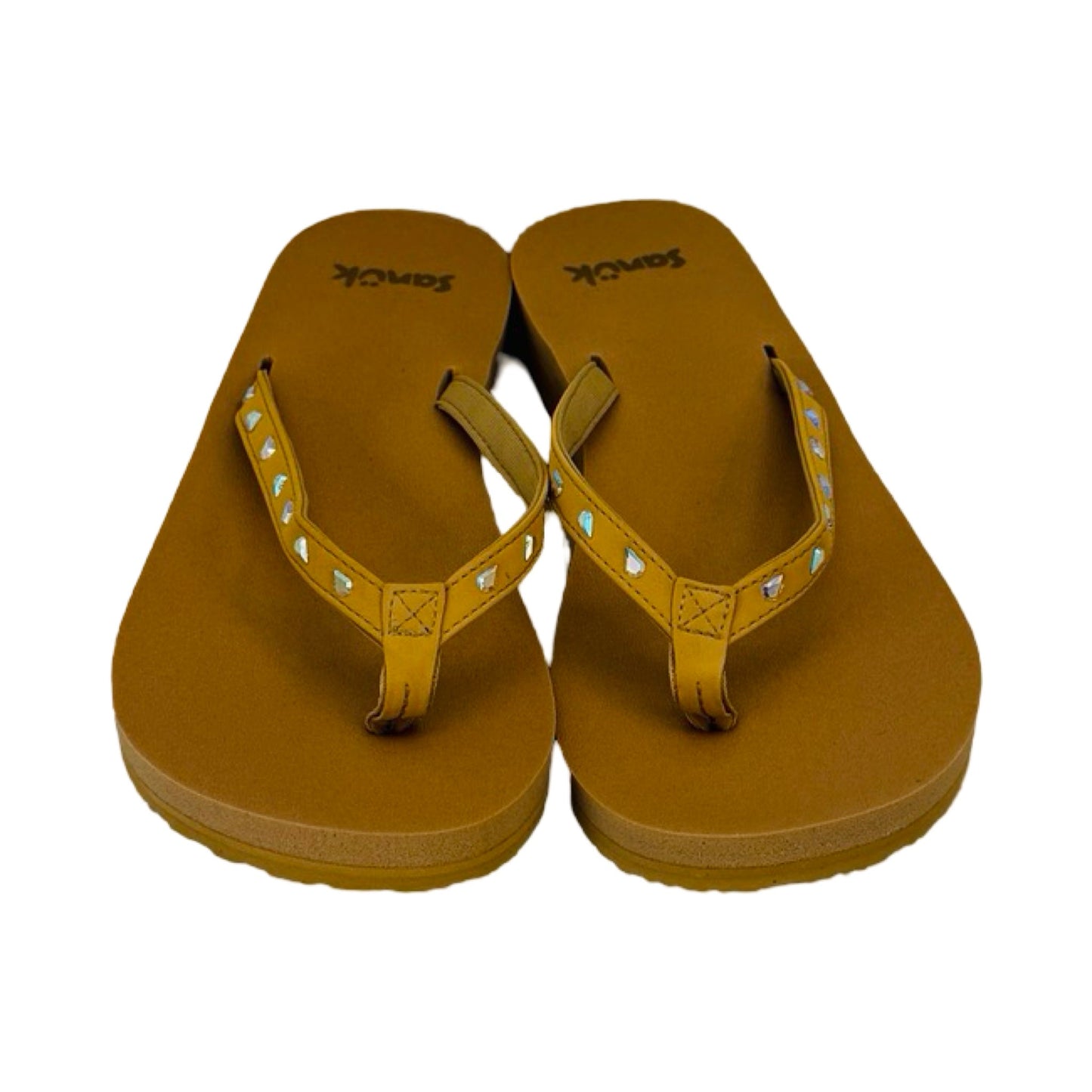 Sandals Flip Flops by Sanuk Size: 9