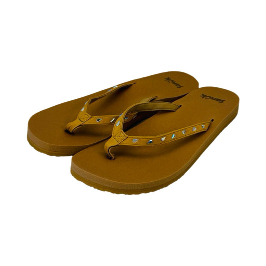 Sandals Flip Flops by Sanuk Size: 9