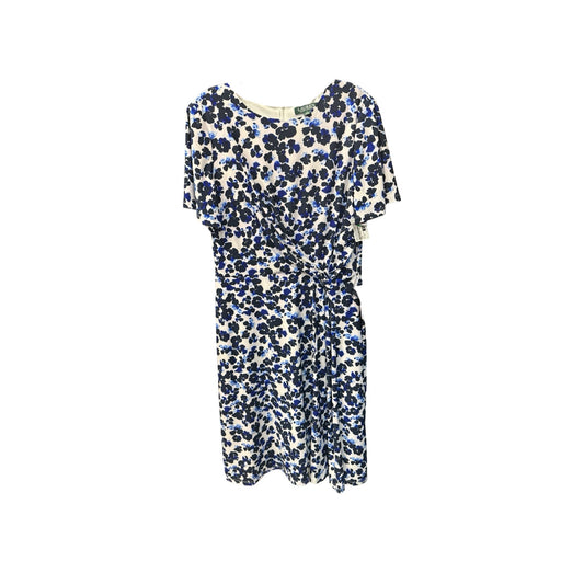 Dress Casual Midi By Lauren By Ralph Lauren In Floral, Size: 14