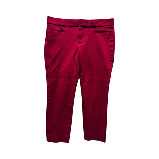 Dark Pink Cropped Pants Work/Dress By Banana Republic  Size: 4