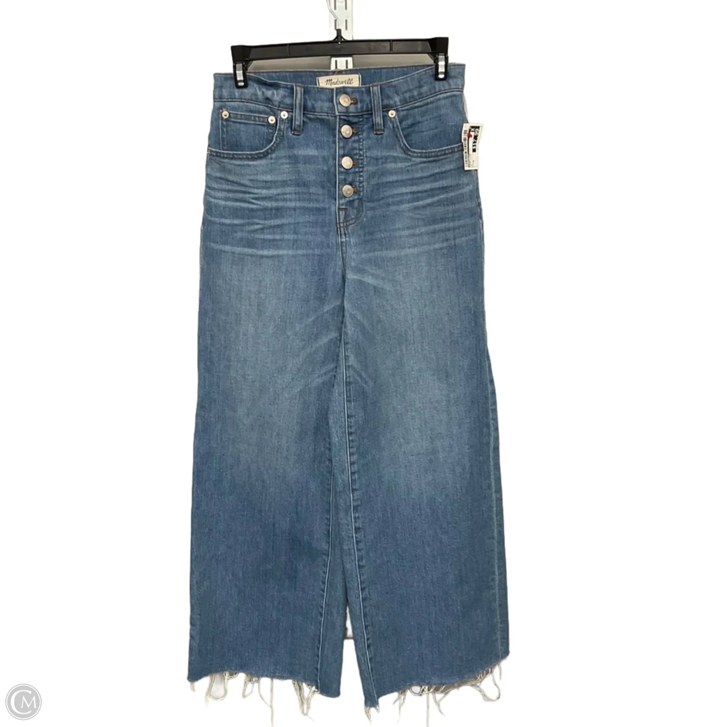 Jeans Wide Leg By Madewell In Blue Denim, Size: 0