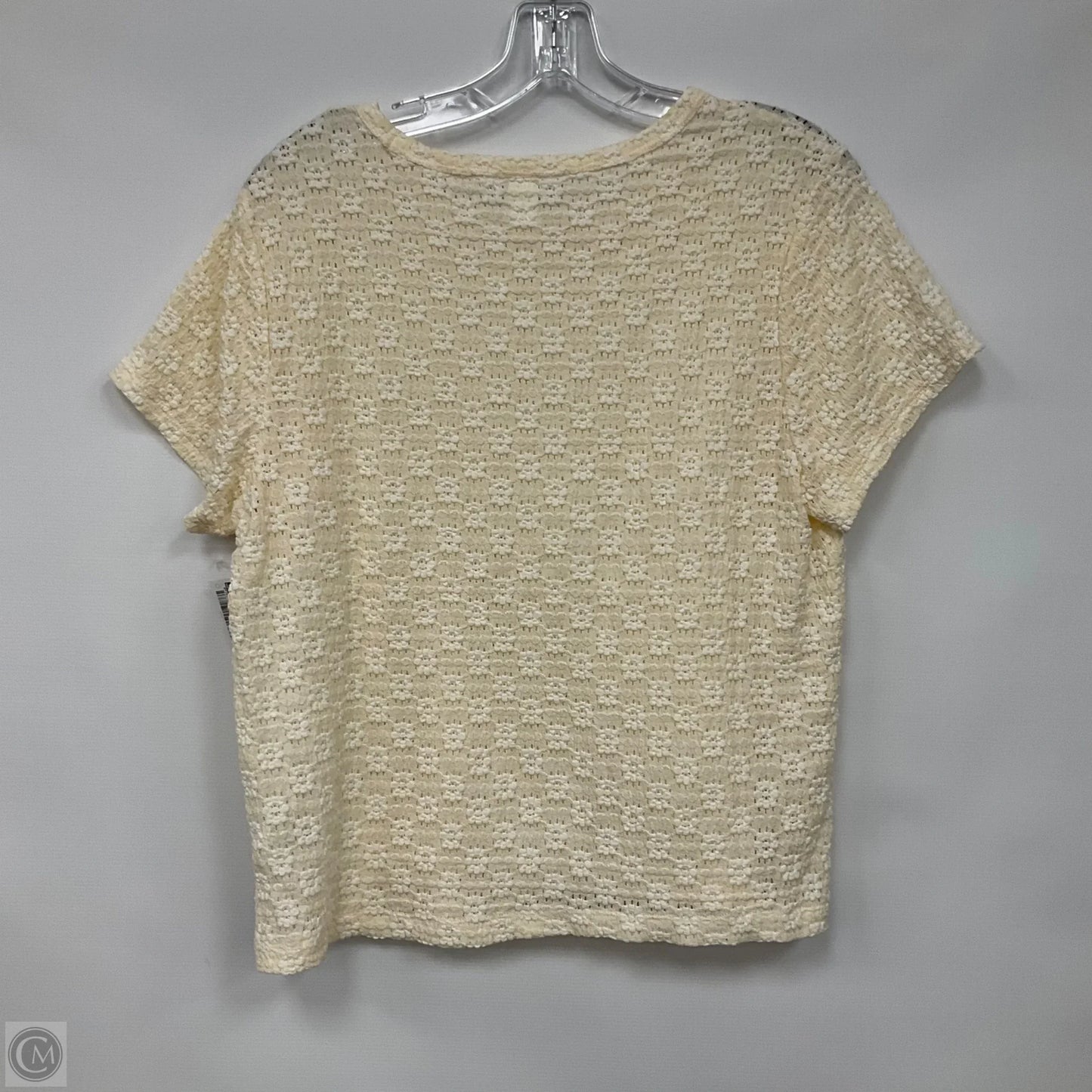 Top Short Sleeve By Old Navy In Beige, Size: Xl