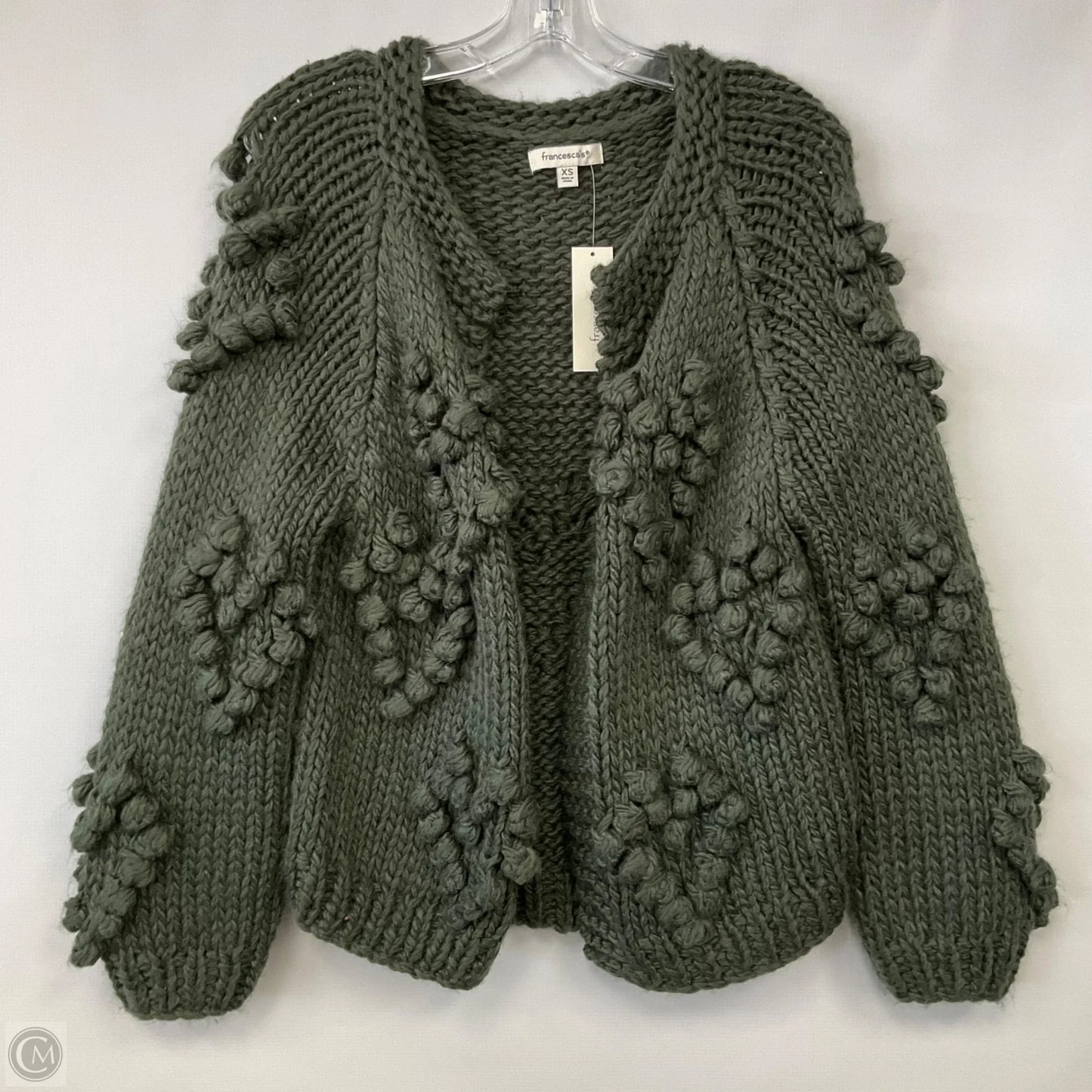 Cardigan By Francesca's In Green, Size: Xs