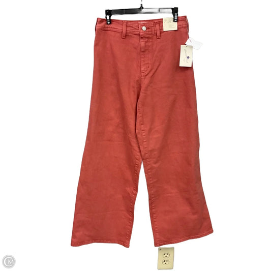 Jeans Wide Leg By Universal Thread In Orange Denim, Size: 6