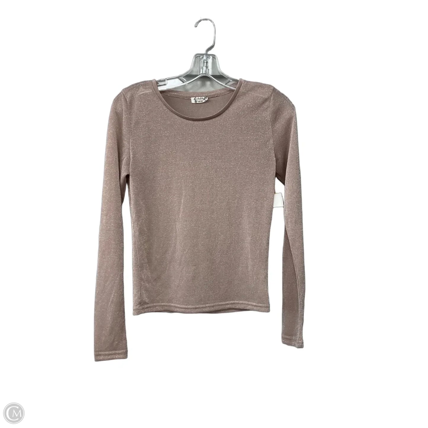 Top Long Sleeve By Free People In Brown, Size: S