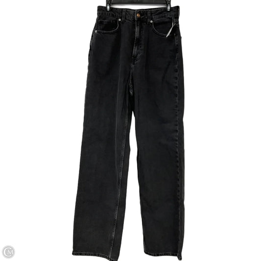 Jeans Wide Leg By Divided In Black Denim, Size: 6