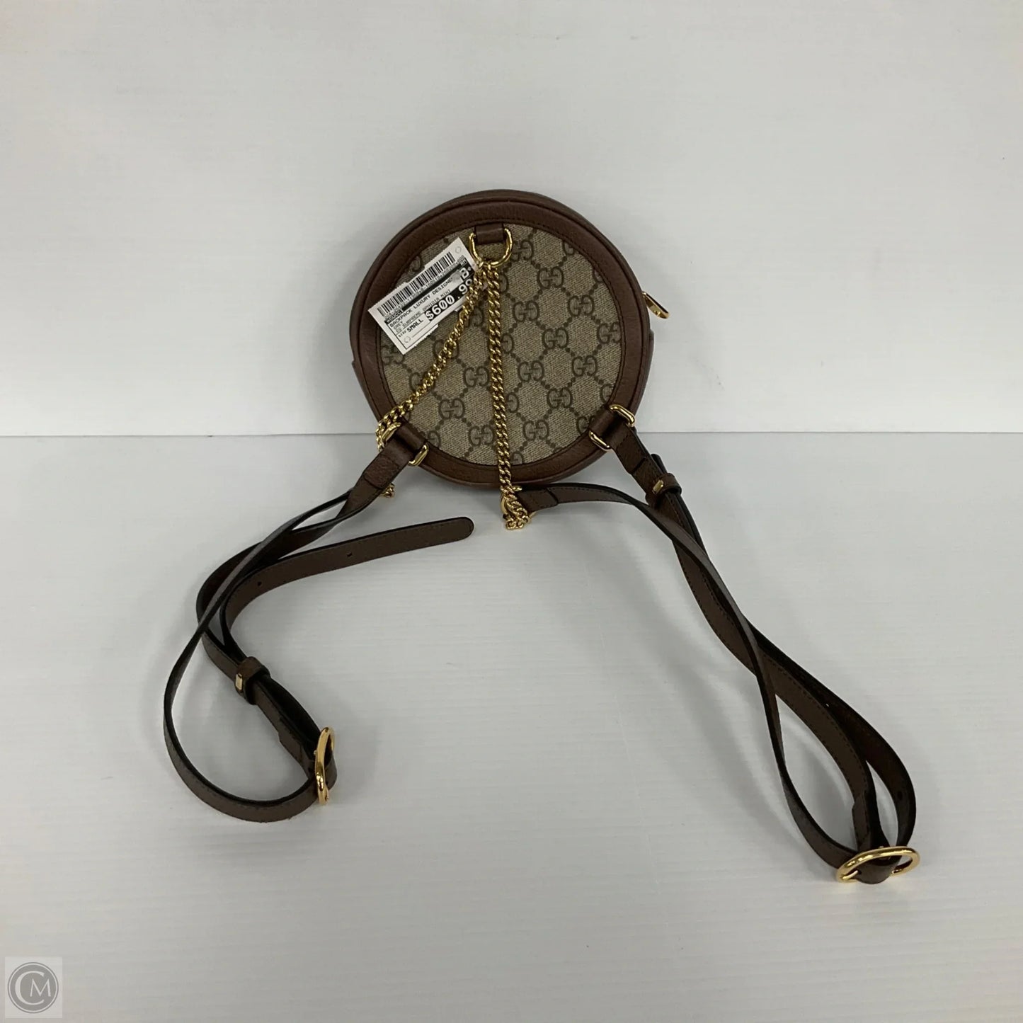 Backpack Luxury Designer By Gucci, Size: Small