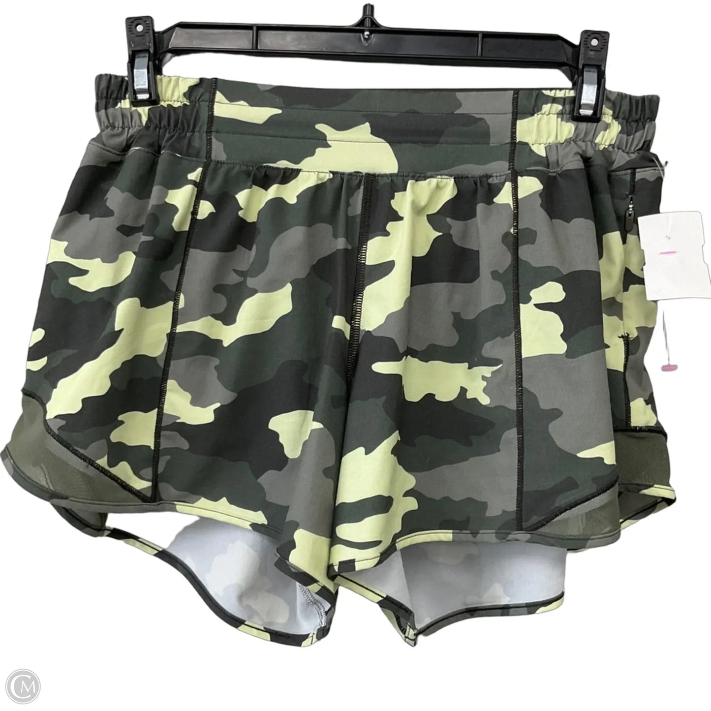 Athletic Shorts By Lululemon In Camouflage Print, Size: 6