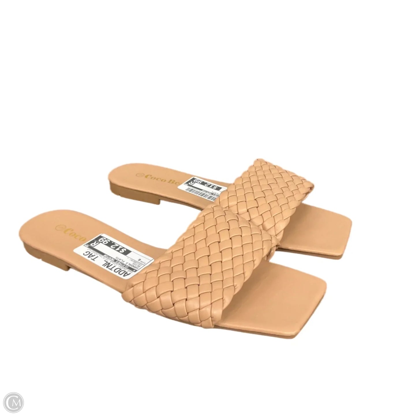 Sandals Flats By Clothes Mentor In Beige, Size: 6
