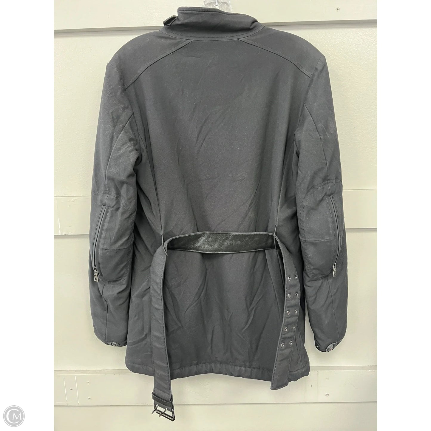 Jacket Luxury Designer By Prada In Black, Size: S