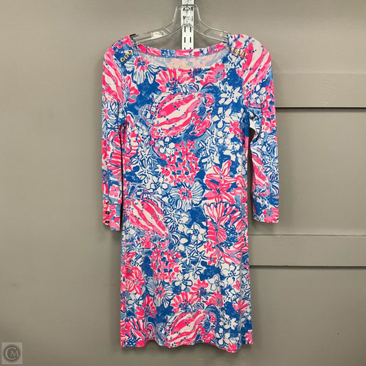 Dress Designer By Lilly Pulitzer In Blue & Pink, Size: Xs