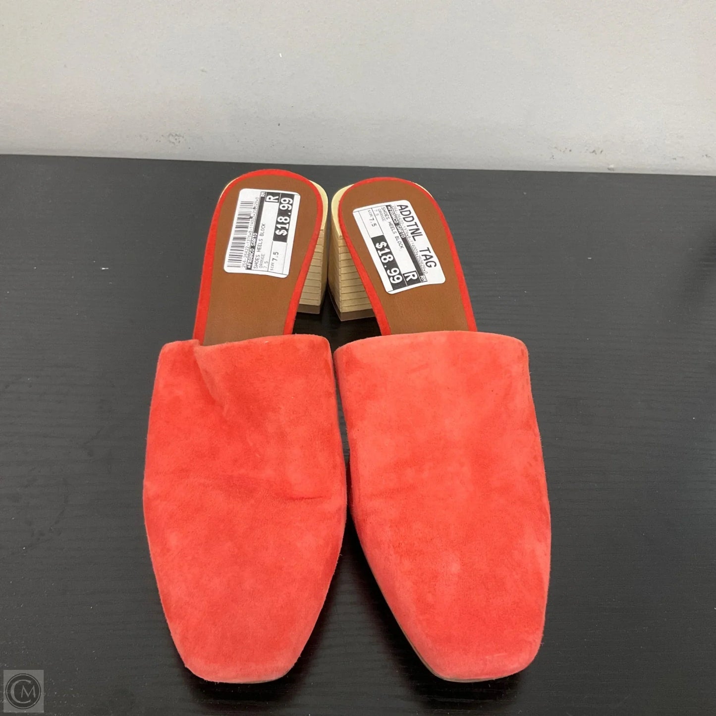 Shoes Heels Block By Franco Sarto In Orange, Size: 7.5