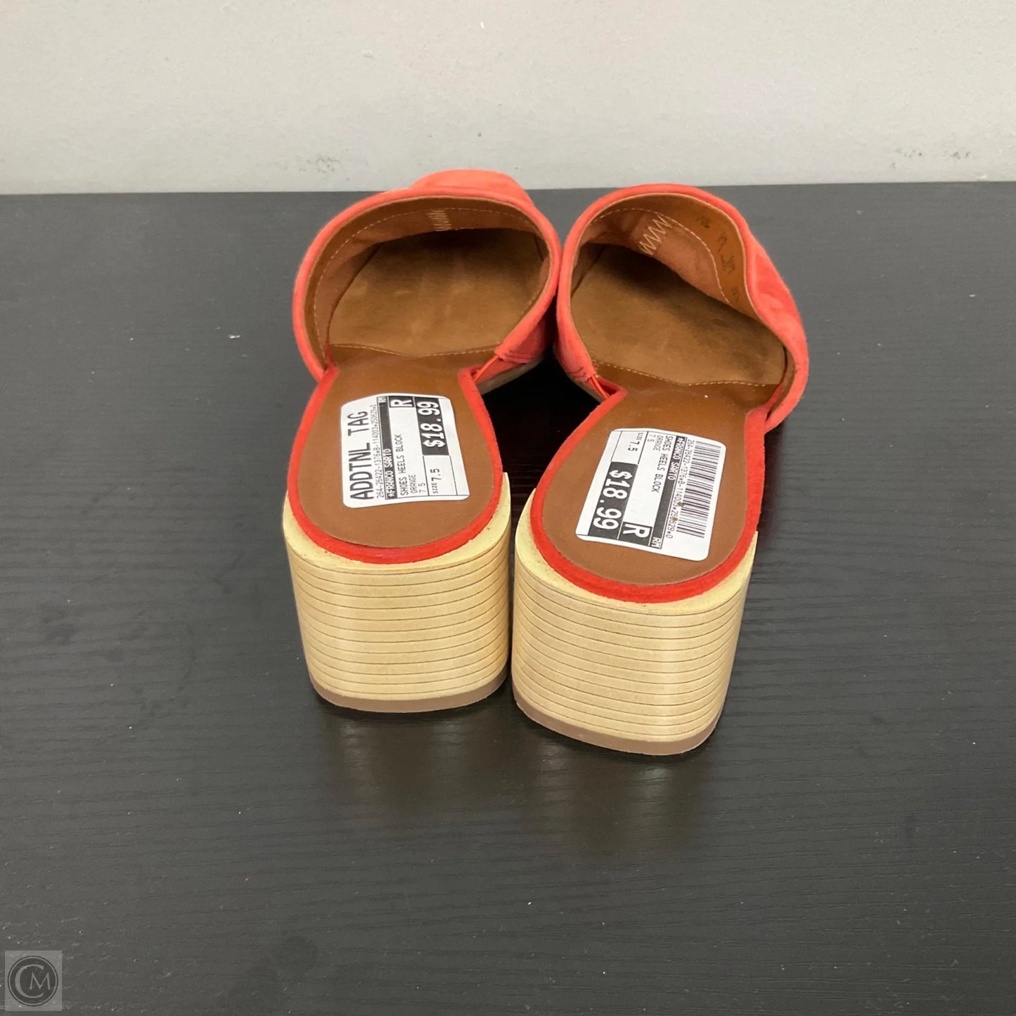 Shoes Heels Block By Franco Sarto In Orange, Size: 7.5
