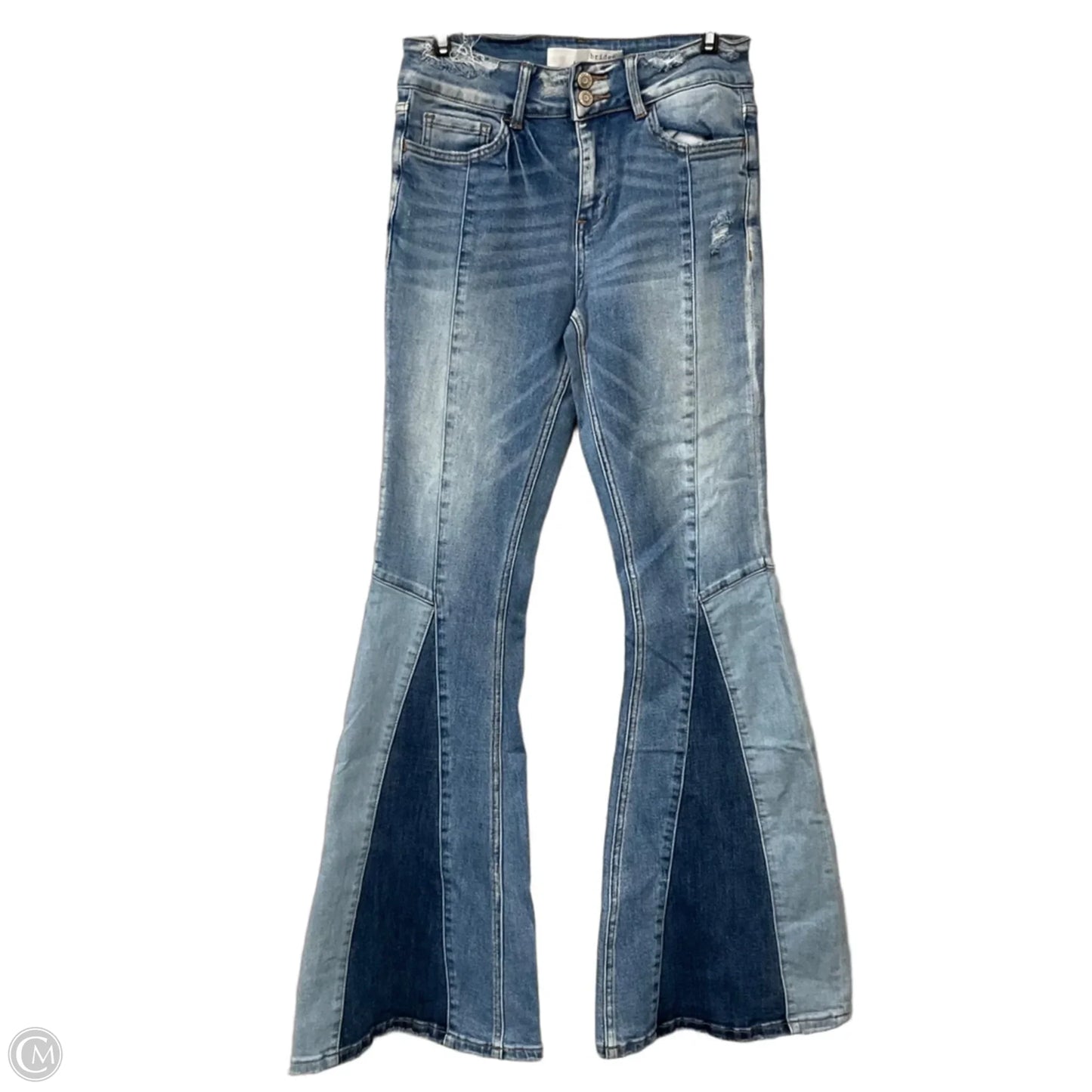 Jeans Flared By Bridge by Gly In Blue Denim, Size: 2