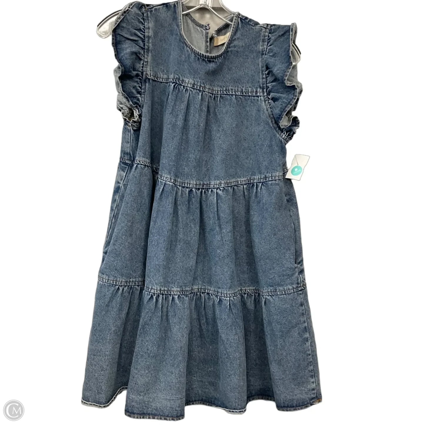 Dress Casual Short By Altard State In Blue Denim, Size: S