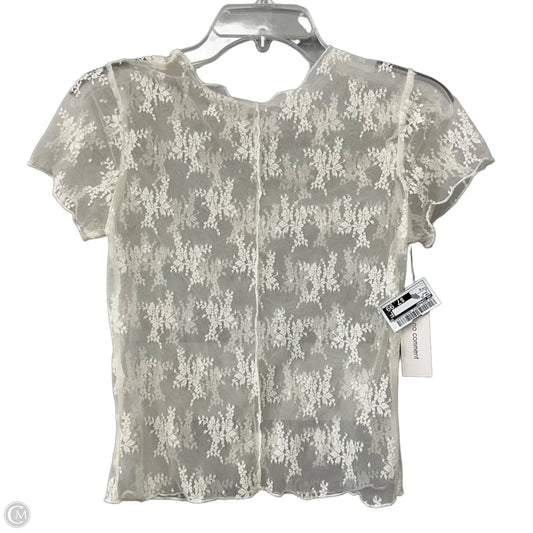 Top Short Sleeve By No Comment In Cream, Size: S