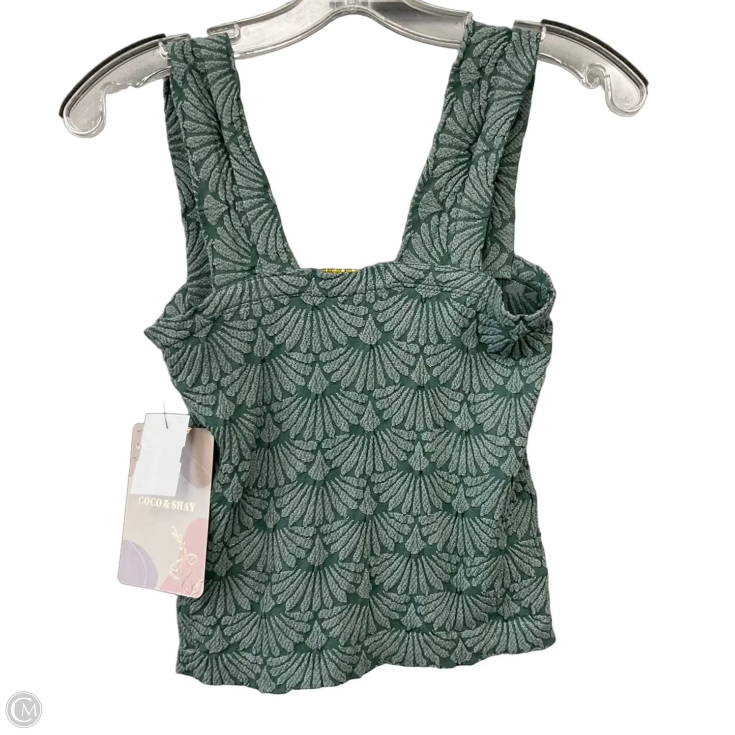 Top Sleeveless By Clothes Mentor In Green, Size: S