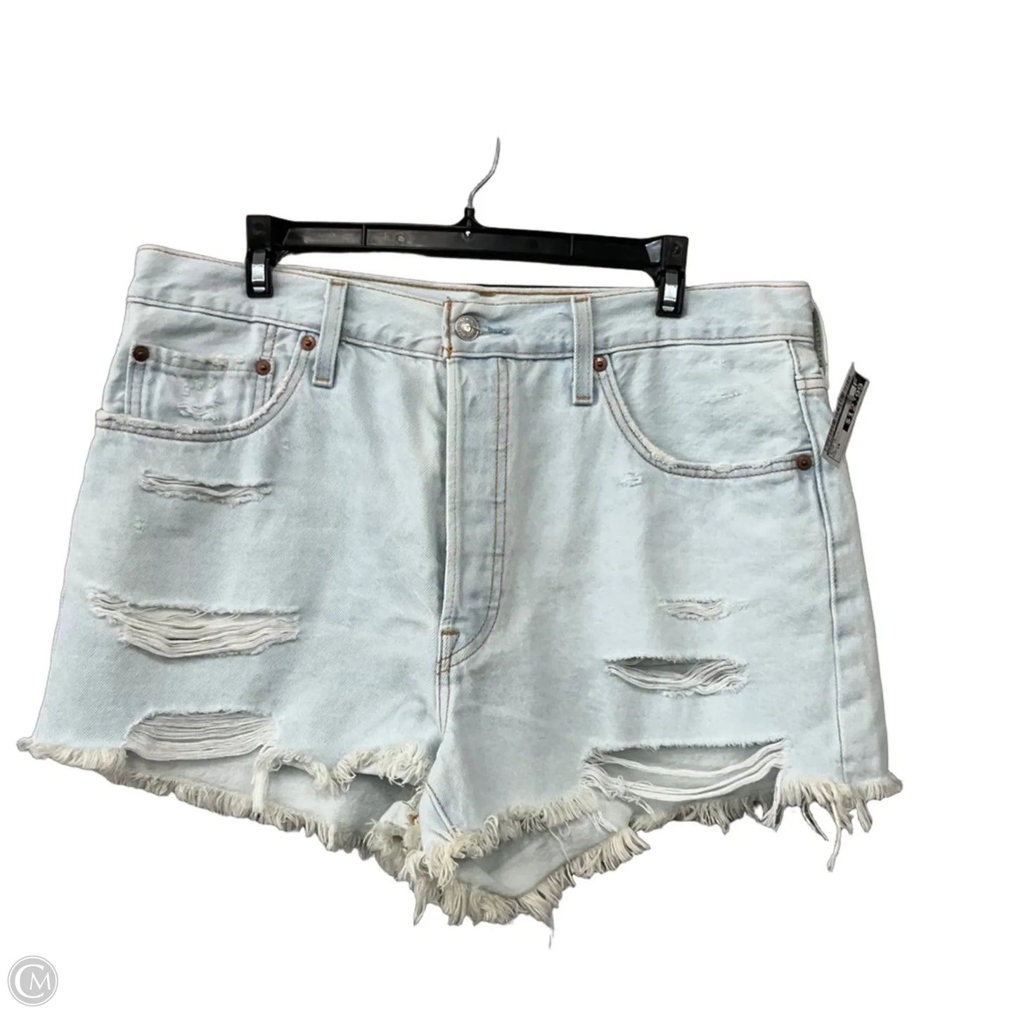 Shorts By Levis In Blue Denim, Size: 16