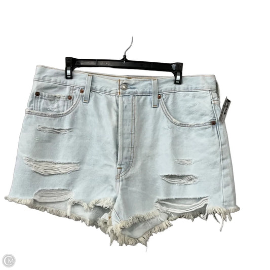 Shorts By Levis In Blue Denim, Size: 16
