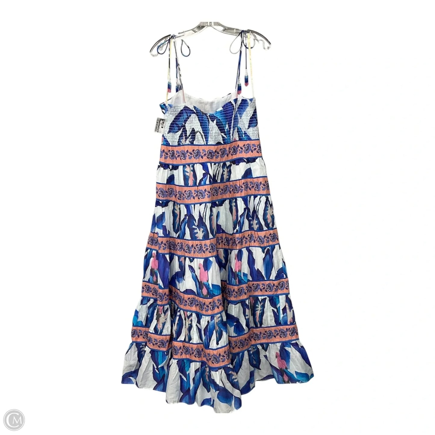 Dress Casual Midi By Farm Rio In Blue, Size: L