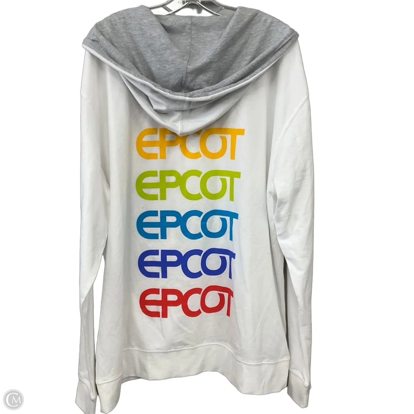 Jacket Fleece By Disney In White, Size: Xxl