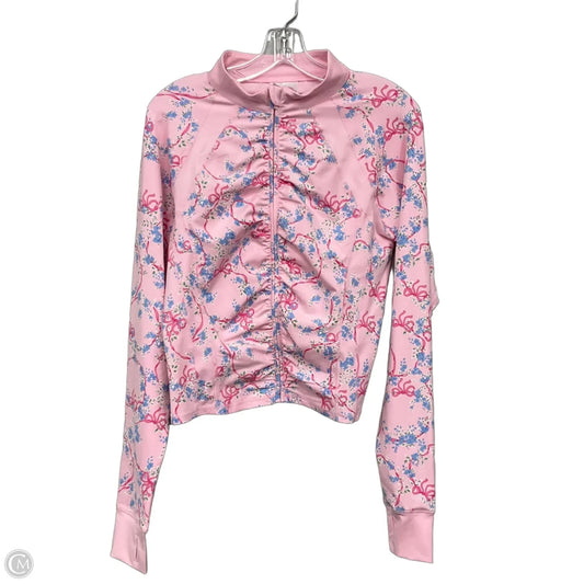 Athletic Jacket By Cmc In Pink, Size: L