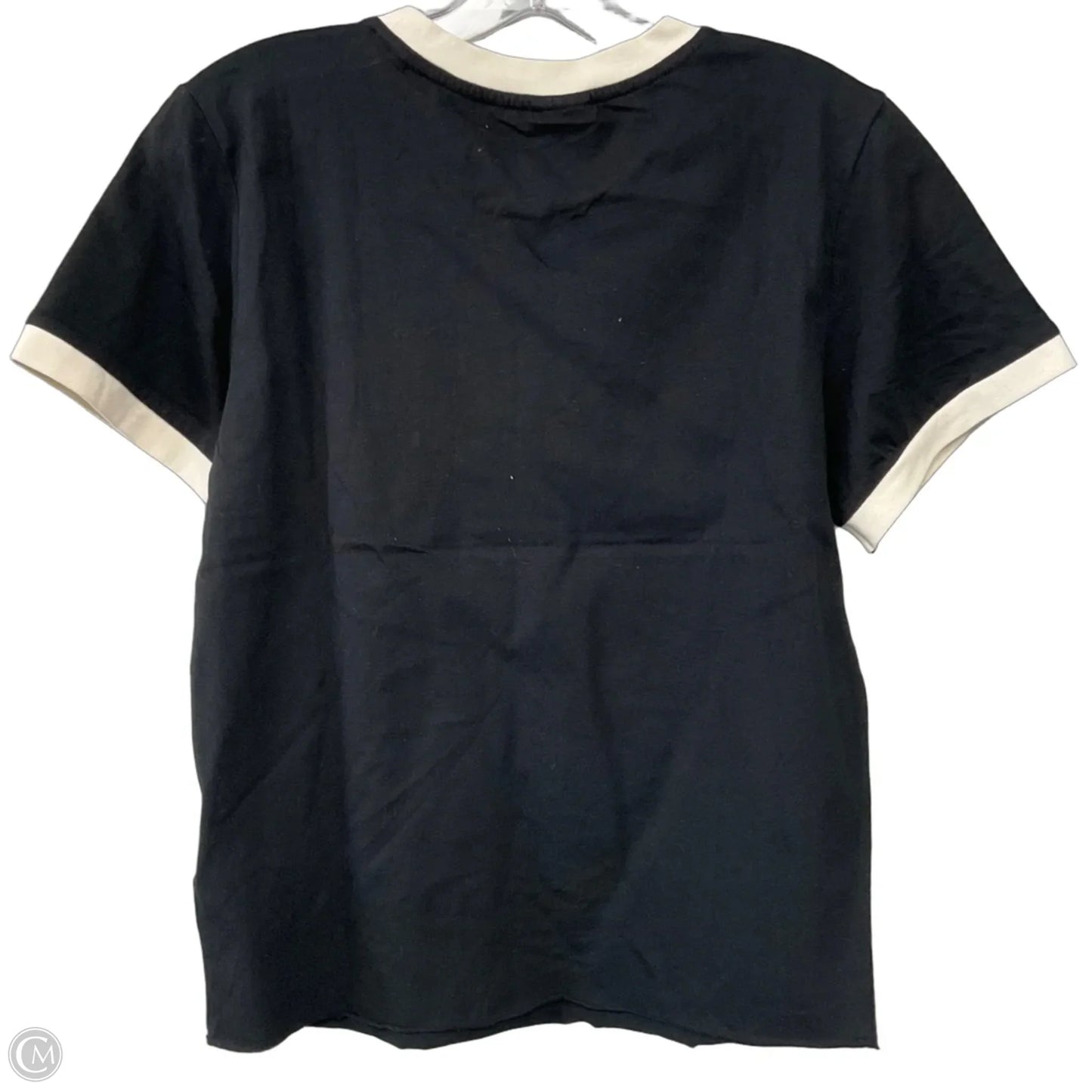 Top Short Sleeve By Cmc In Black, Size: L