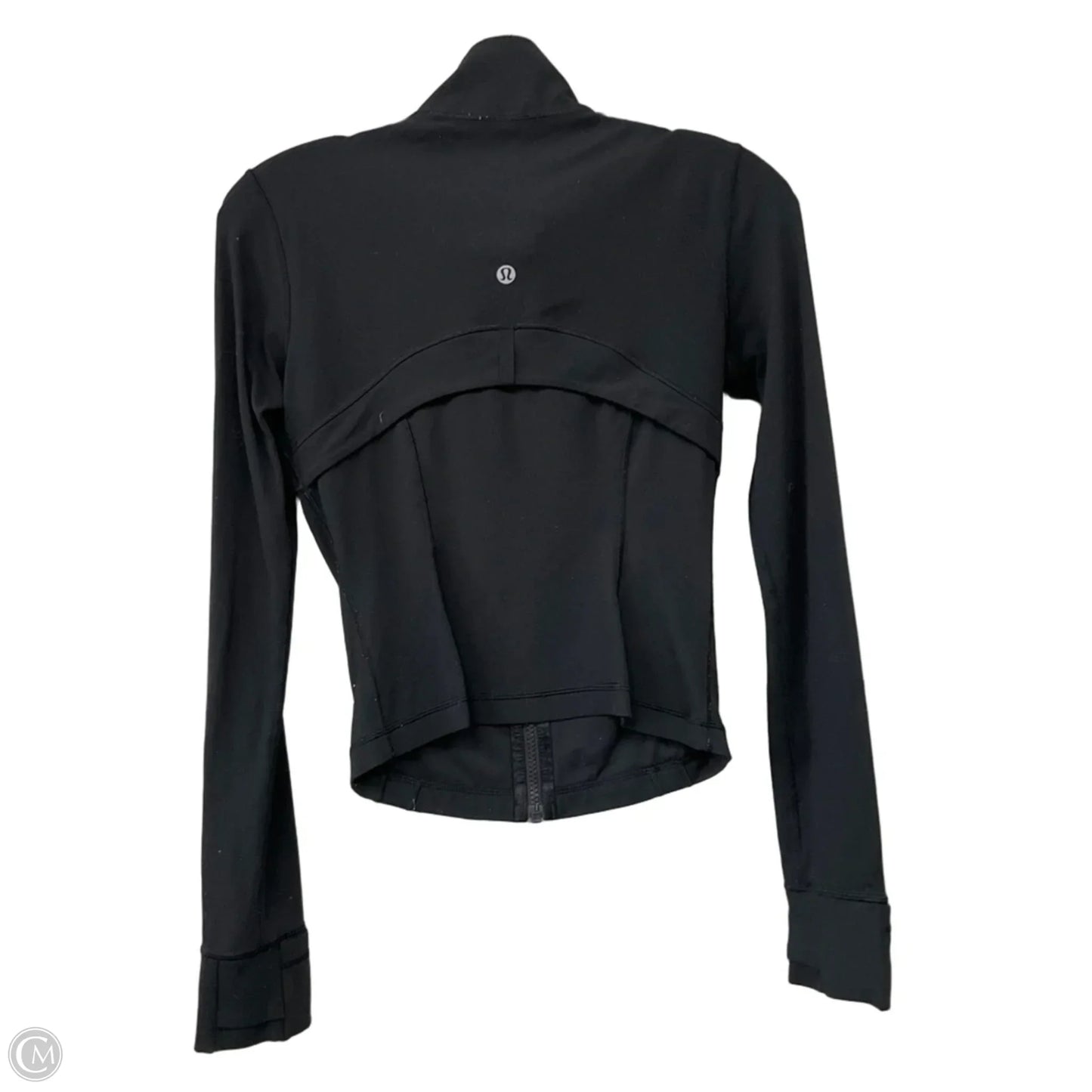 Athletic Jacket By Lululemon In Black, Size: 4