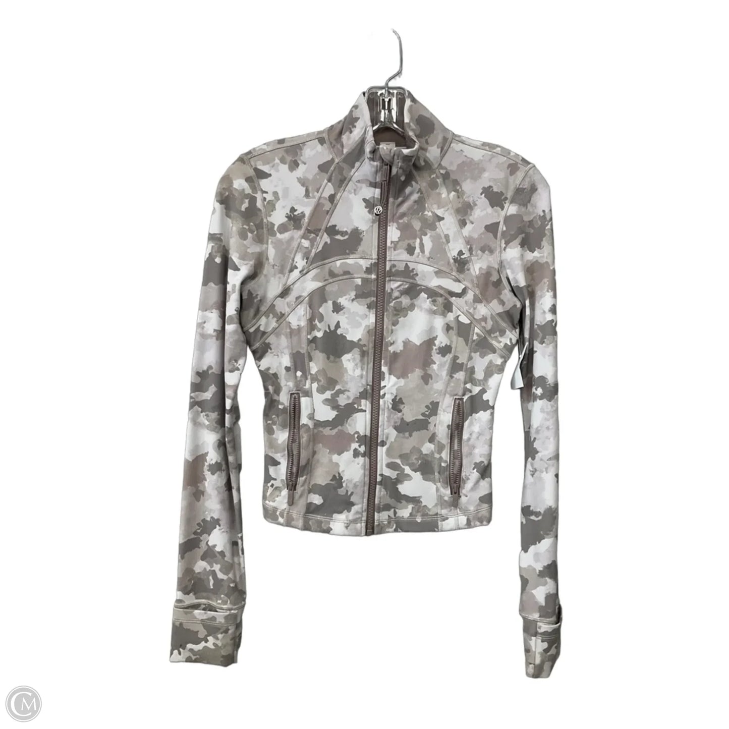 Athletic Jacket By Lululemon In Camouflage Print, Size: 4