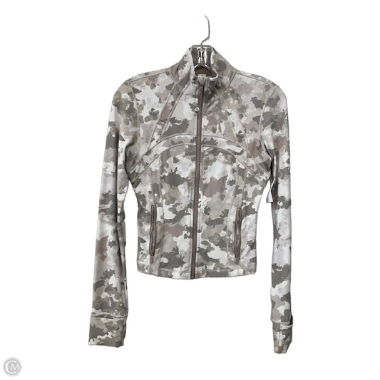 Athletic Jacket By Lululemon In Camouflage Print, Size: 4