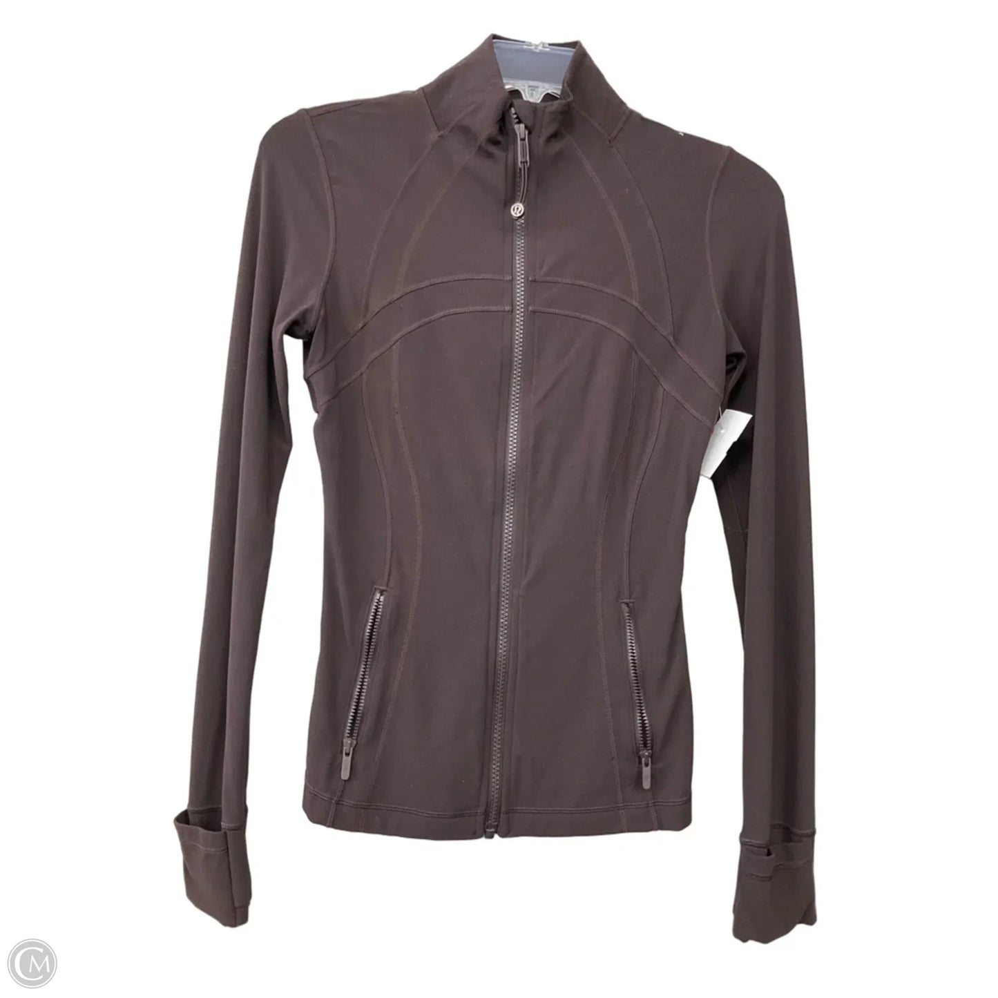 Athletic Jacket By Lululemon In Brown, Size: 4