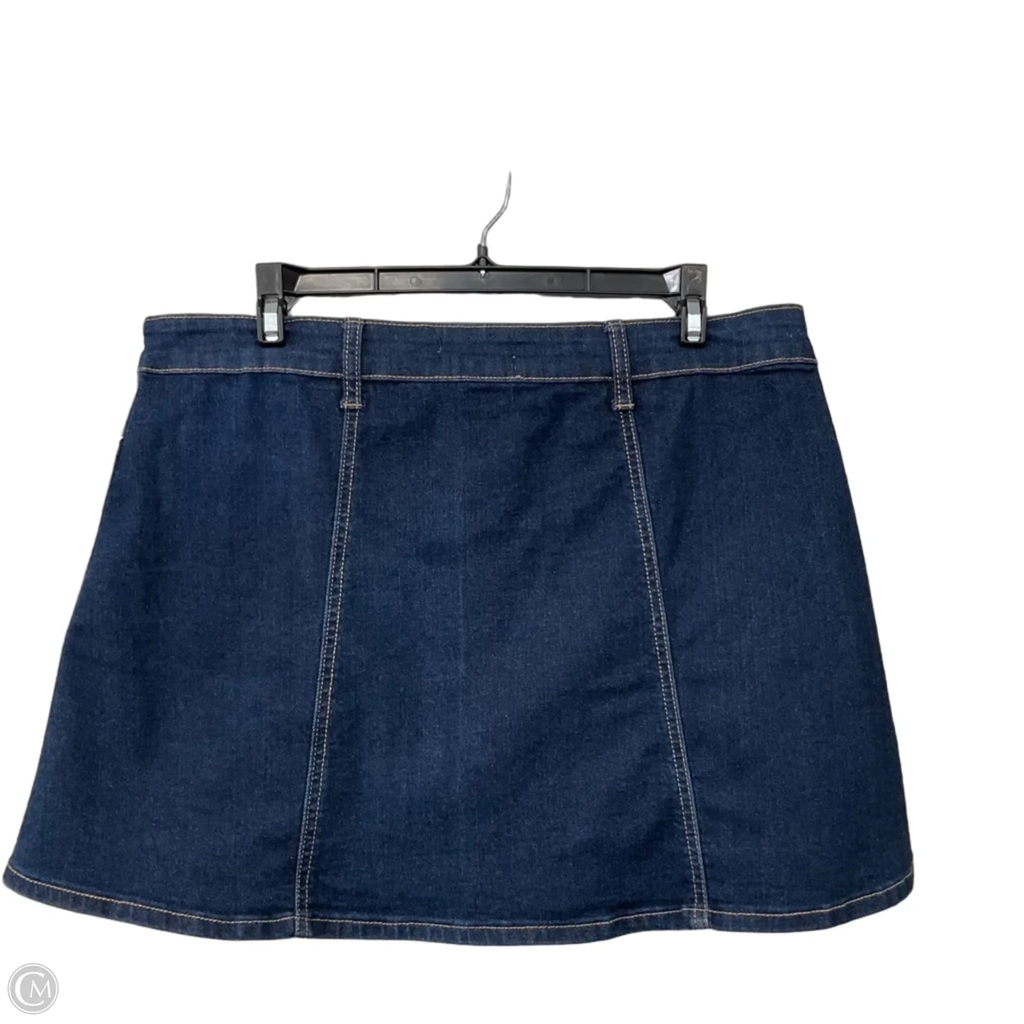 Skirt Mini & Short By Altard State In Blue Denim, Size: L