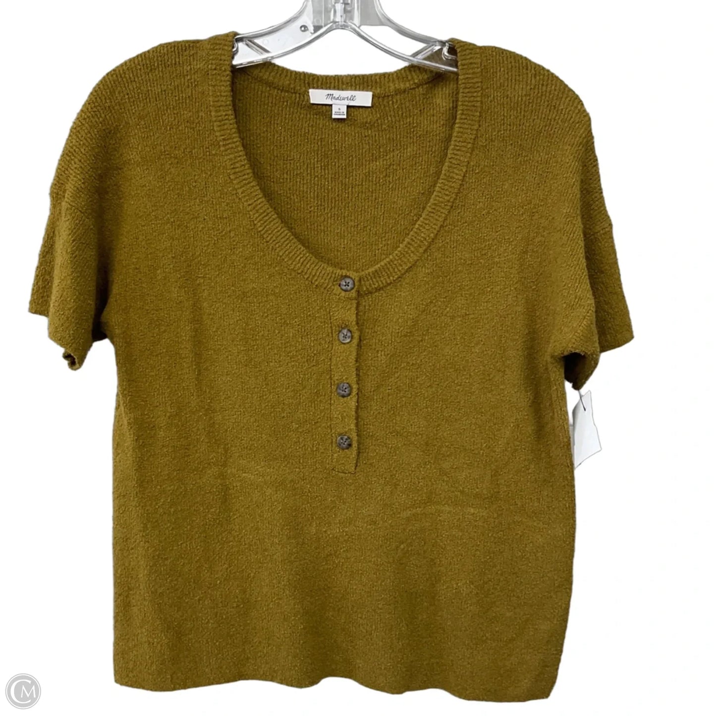 Sweater Short Sleeve By Madewell In Green, Size: S