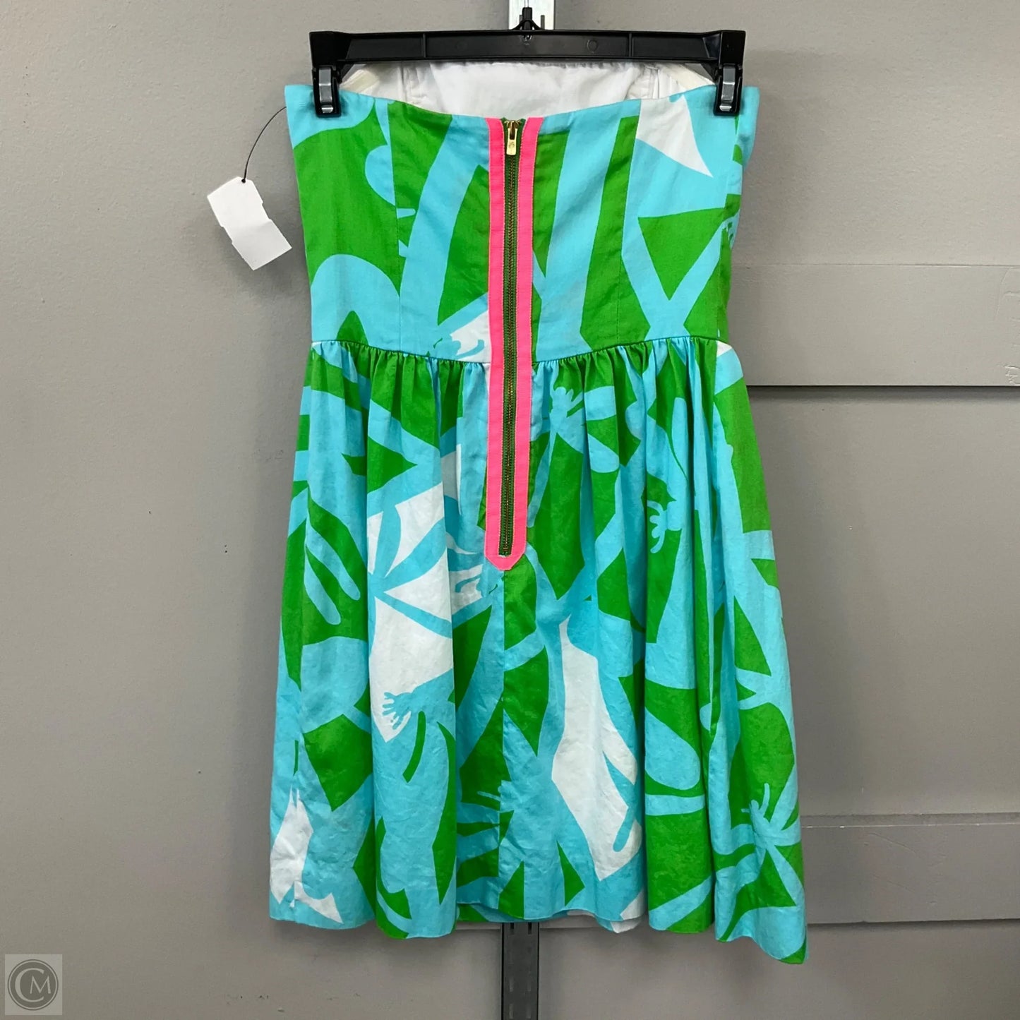 Dress Designer By Lilly Pulitzer In Blue & Green, Size: 0