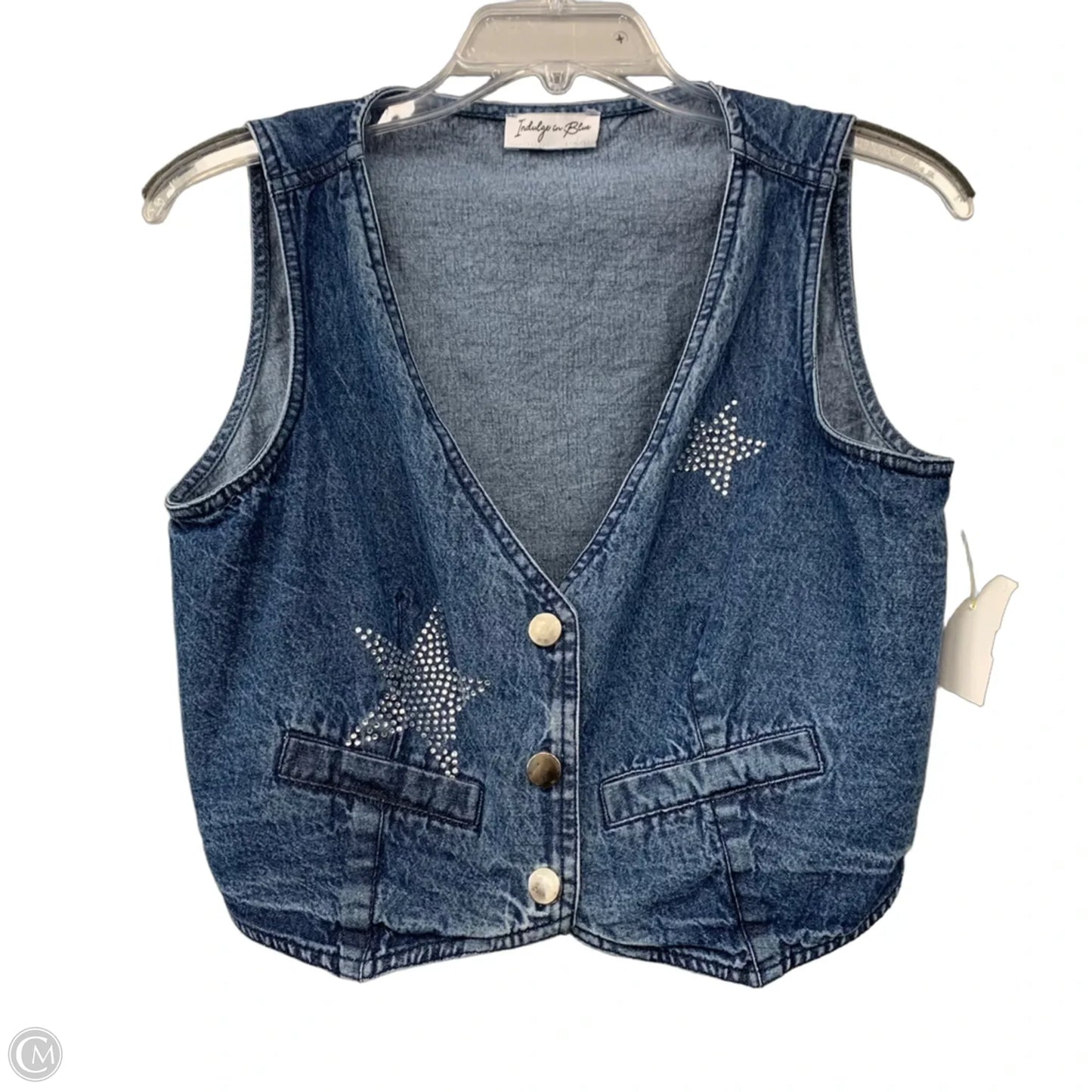 Vest Other By Indulge in Blue In Blue Denim, Size: M