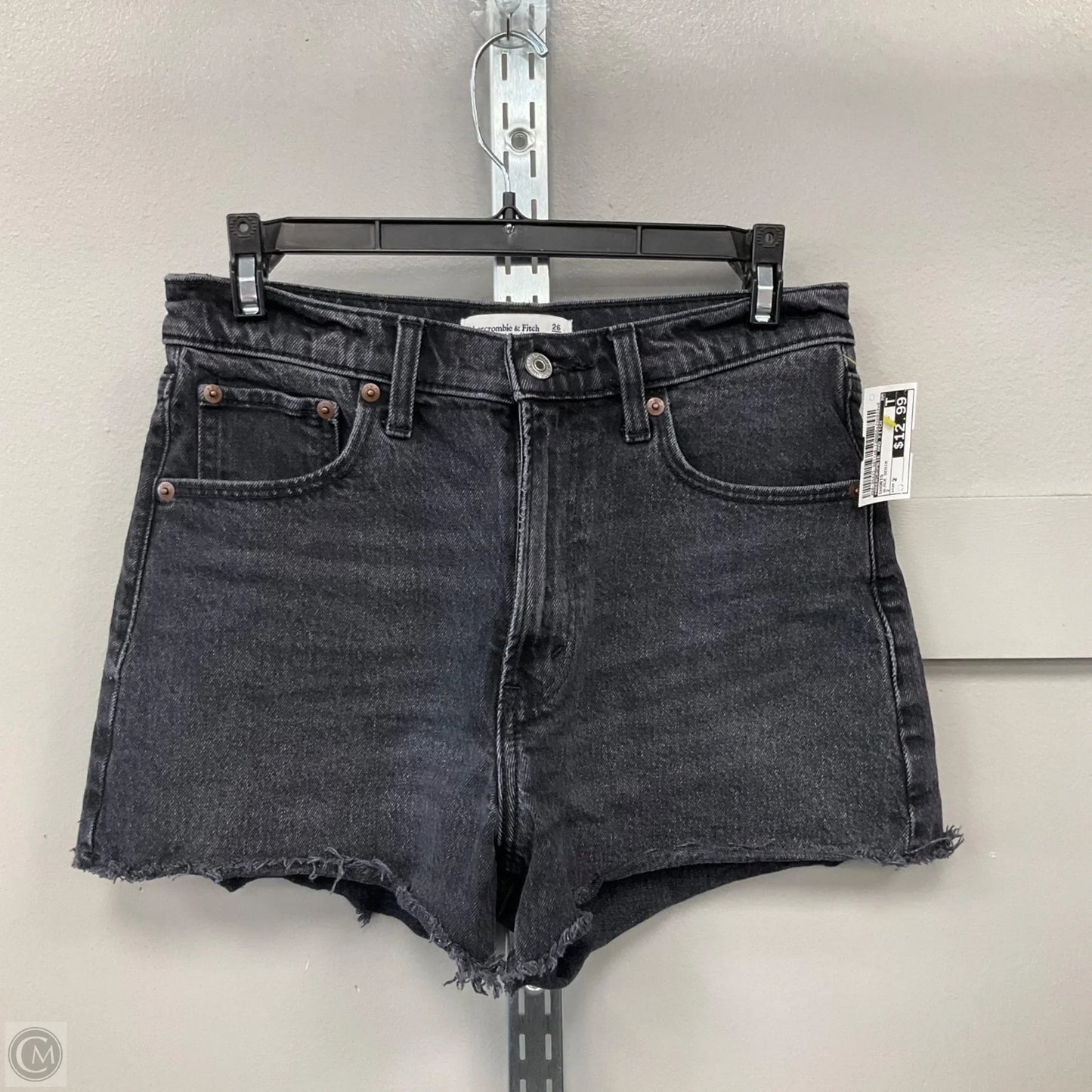 Shorts By Abercrombie And Fitch In Black Denim, Size: 2