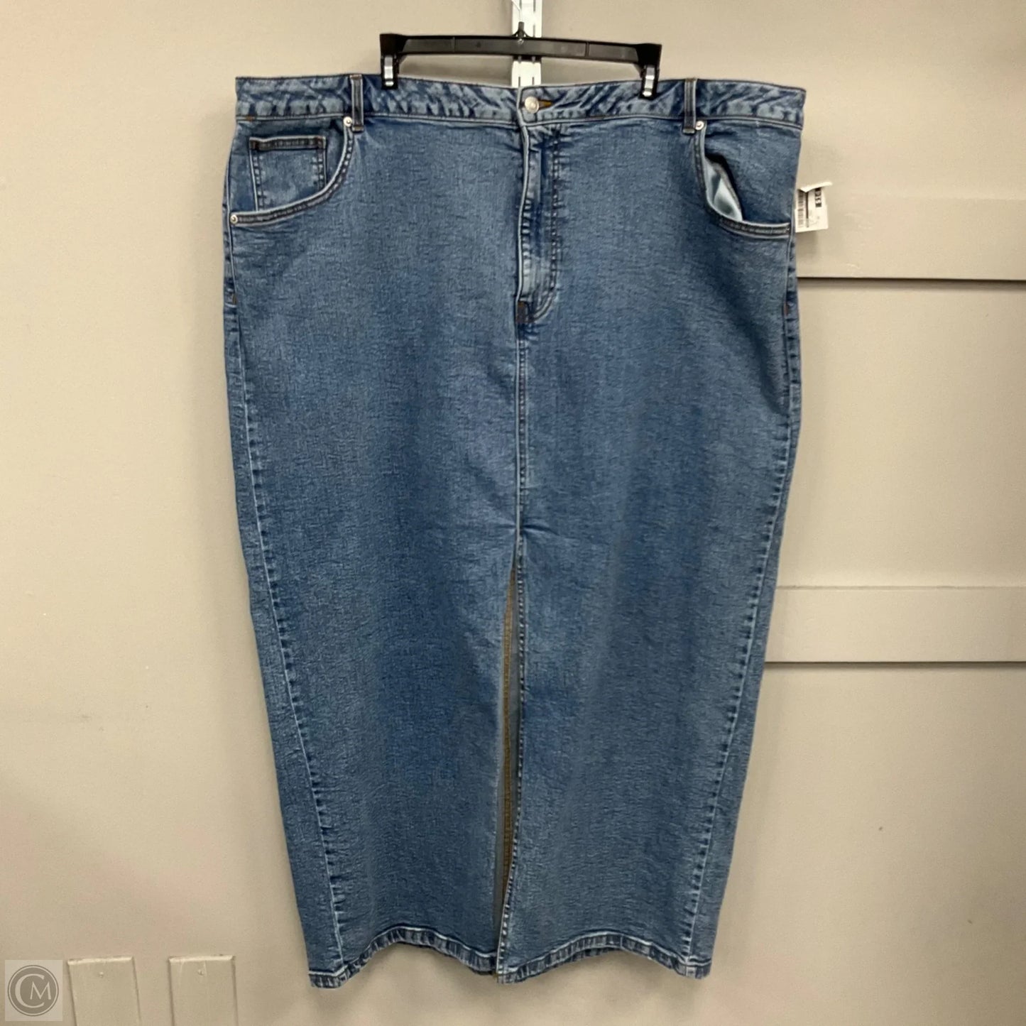 Skirt Maxi By Asos In Blue Denim, Size: 20