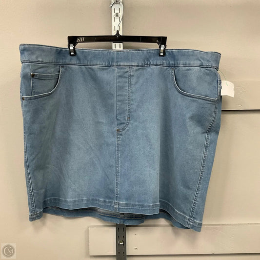 Skort By Lee In Blue Denim, Size: 2x