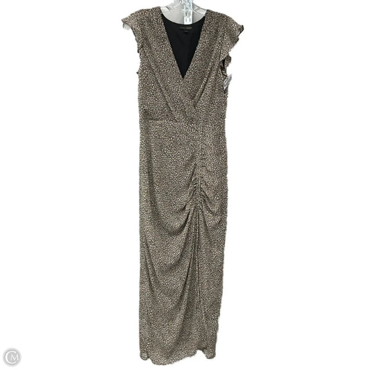 Dress Casual Maxi By Banana Republic In Animal Print, Size: 4