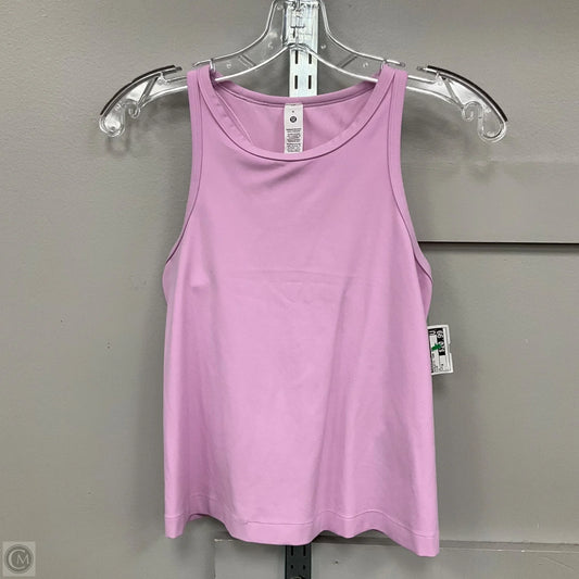 Athletic Tank Top By Lululemon In Pink, Size: 8