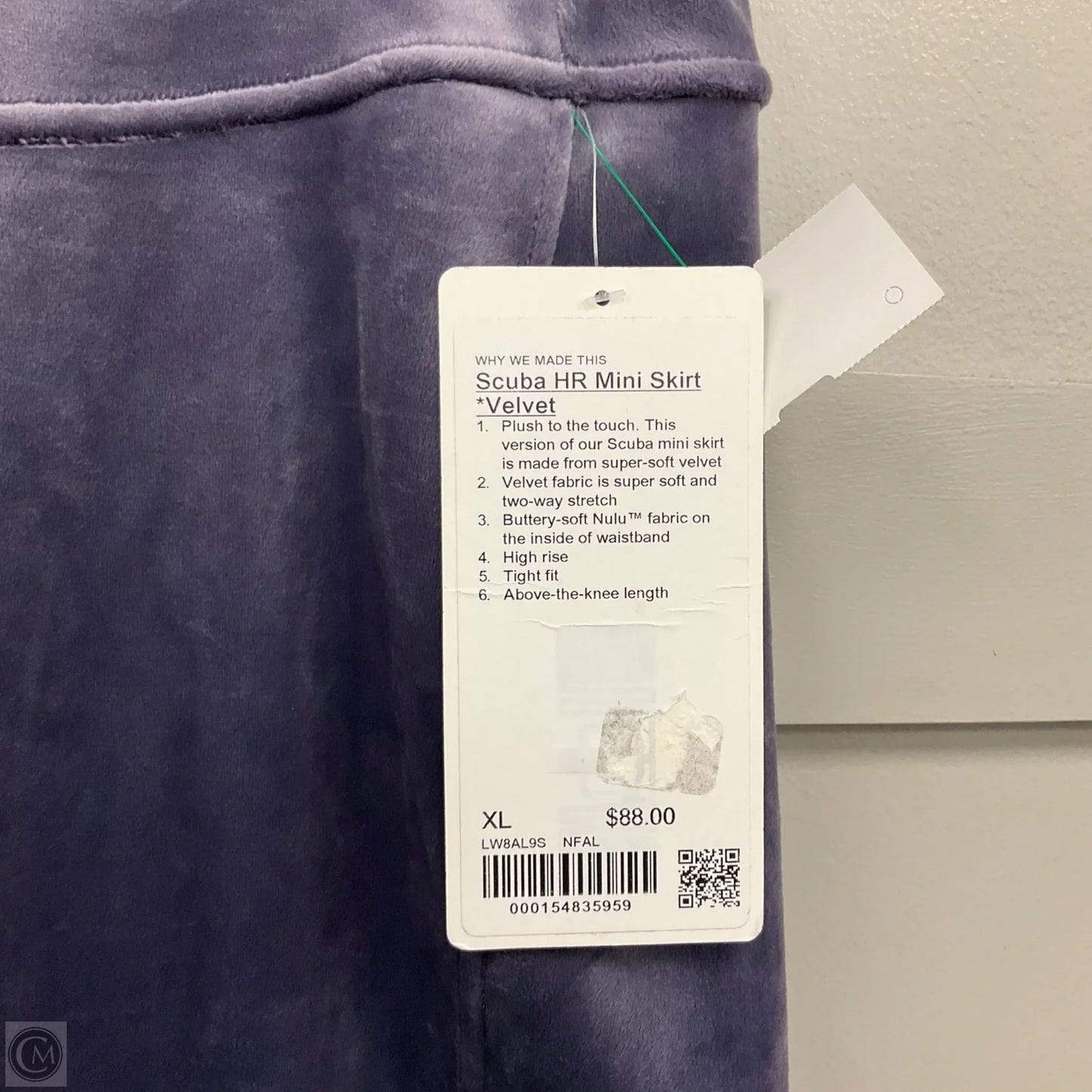 Scuba HR Mini Skirt *Velvet By Lululemon In Purple, Size: L