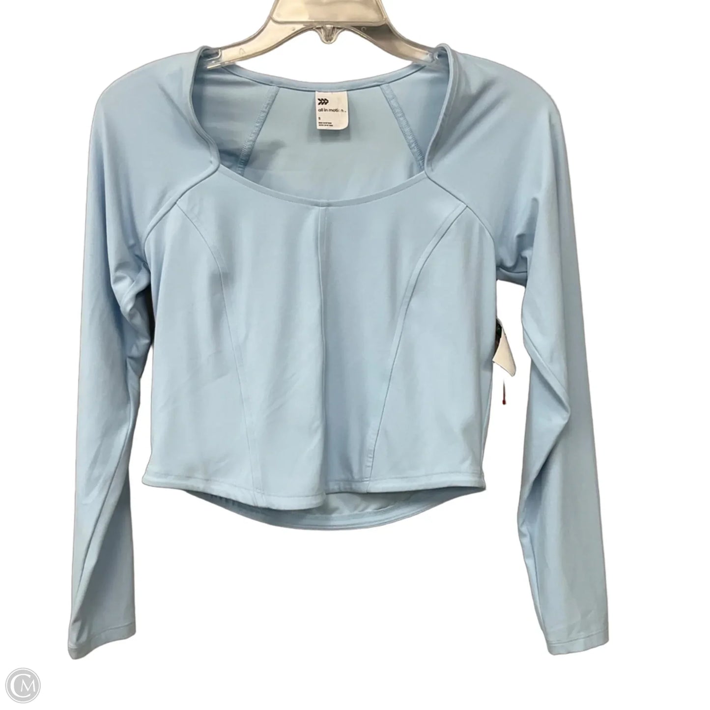 Athletic Top Long Sleeve Crewneck By All In Motion In Blue, Size: S