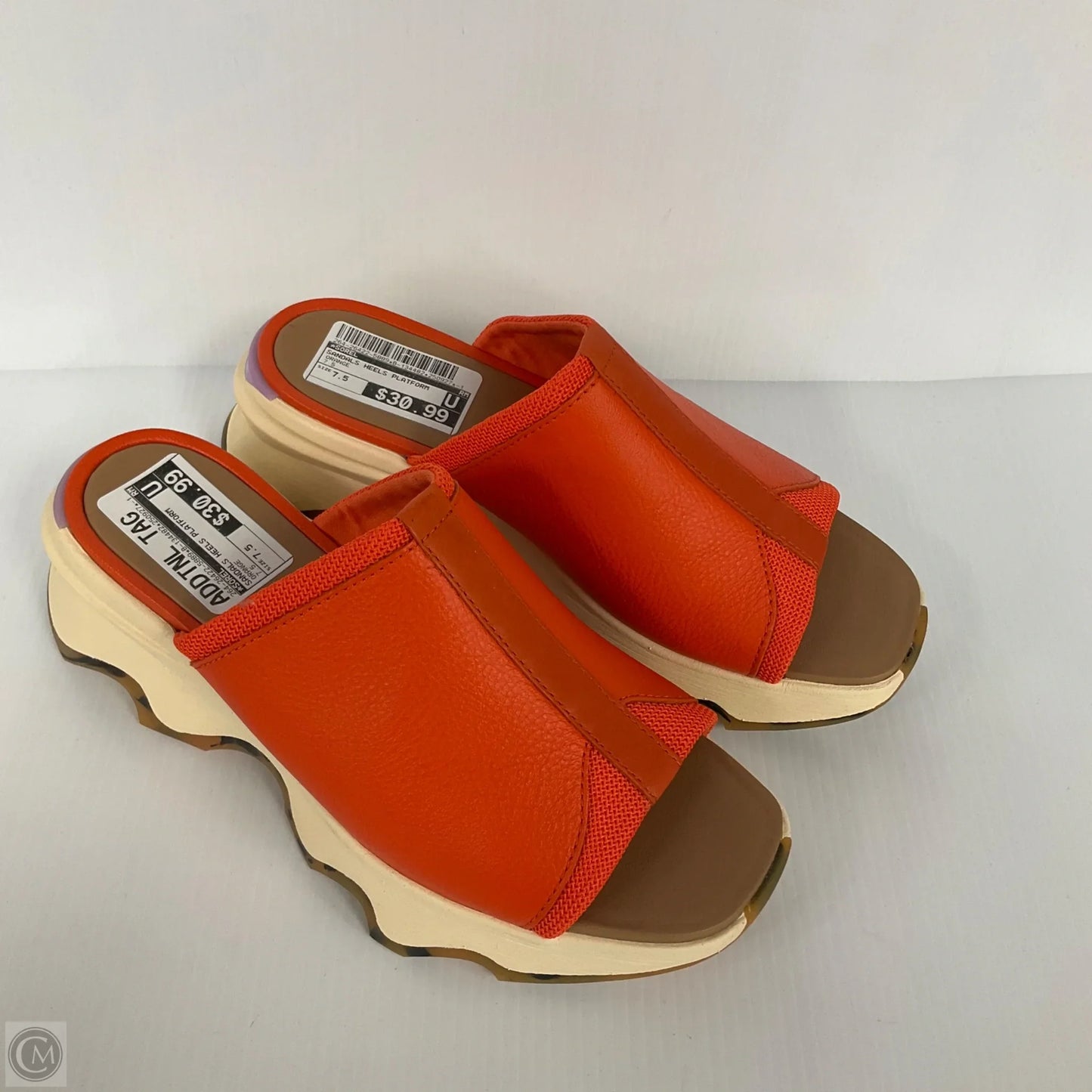 Sandals Heels Platform By Sorel In Orange, Size: 7.5