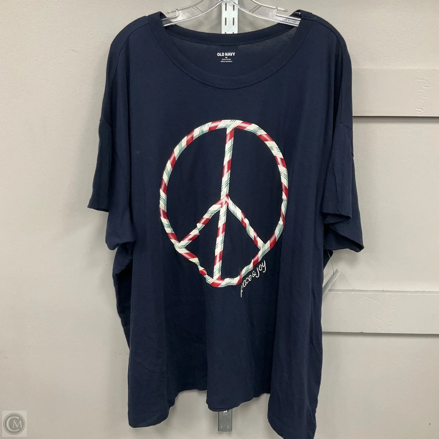 Top Short Sleeve By Old Navy In Navy, Size: 4x