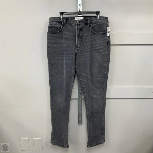 Jeans Skinny By Abercrombie And Fitch In Black Denim, Size: 14