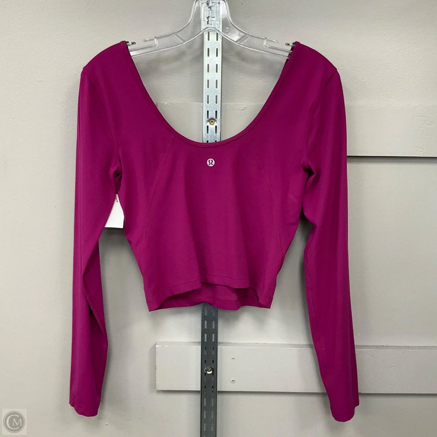 Athletic Top Long Sleeve Crewneck By Lululemon In Purple, Size: 6