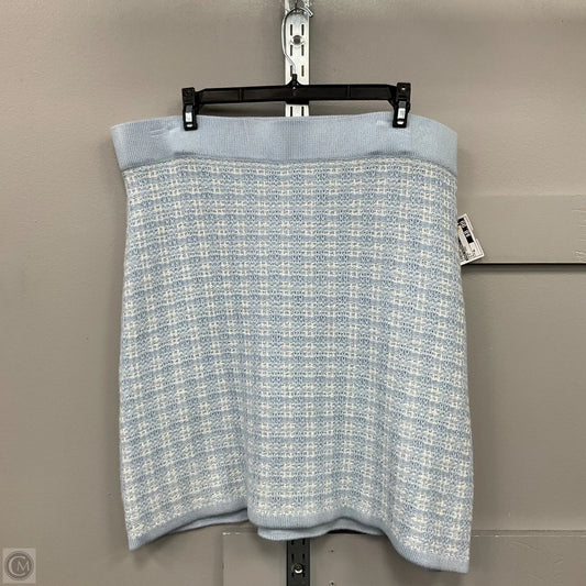 Skirt Midi By Free Assembly In Blue, Size: Xl