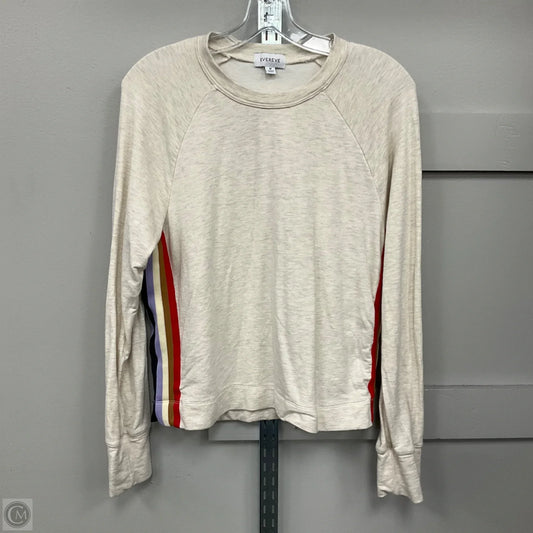 Top Long Sleeve By Evereve In Cream, Size: M